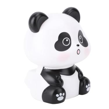 Imagem de Cryfokt Estatueta de Panda Movida a Energia Solar, Ornamento Fofo de Panda para Painel de Carro, Mesa de Escritório, Energia Solar Eficiente para Plástico Multicenário (Tipo A)