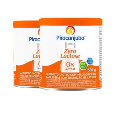 Imagem de Kit 2 Composto Lácteo Zero Lactose Piracanjuba 380g Lata