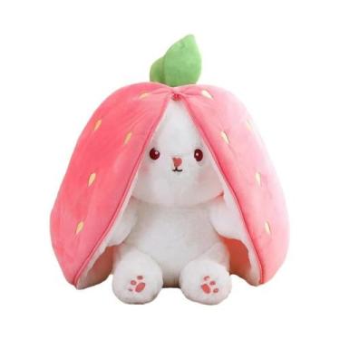 Imagem de Brinquedo De Pelúcia Kawaii Coelho Transformado Em Fruta Cenoura Moran