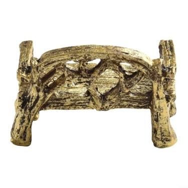 Imagem de Mini imitação de mesa e cadeira de resina artesanato micro paisagem pequenos ornamentos mini banco: comprimento 5 * largura 3 * altura 3 cm casa quarto sala de estar mesa decoração de escritório