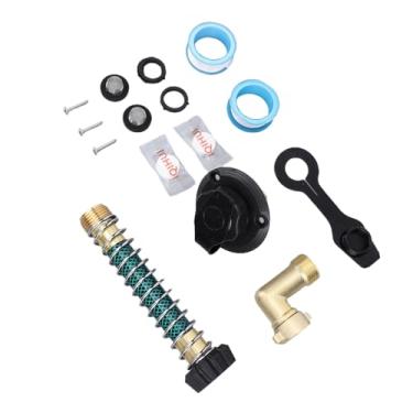 Imagem de aqxreight Kit de Entrada RV 3/4 NH Fêmea / 2 NPT Macho Conector Válvula de Retenção Integrada de Refluxo para Motorhomes, Reboques de Viagem e Campistas, Segurança da água Enquanto RV City Fill