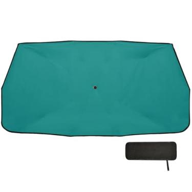Imagem de Guarda-sol verde para para-brisa de carro viseira de bloco UV para carro 147 x 75 cm acessórios de resfriamento de carro