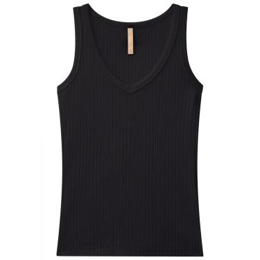 Imagem de Blusa Regata Feminina Adulto Em V Malha Canelada - Lunender-Feminino
