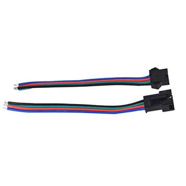 Imagem de Acouto Cabo Conector de para Fitas de LED - Conectores Macho e Fêmea para Fácil Instalação e Desempenho Confiável