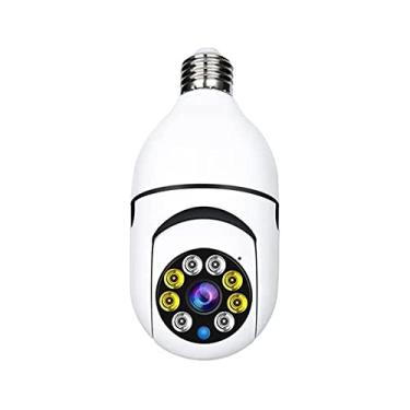 Imagem de BAAD V380 lâmpada câmera detecção alarme visão noturna 360° panorâmico por voz interfone câmeras seguranças