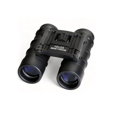Imagem de MAGNIDOG Binóculos compactos 10 x 25, alta ampliação, prisma Bak-4 Porro, blindado de borracha, para observação de pássaros, viagens, shows (YJ3303)
