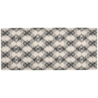 Imagem de Mouse pad cinza diamante abstrato controle de precisão, mouse pad longo, 90 x 39,9 cm, almofadas de mesa