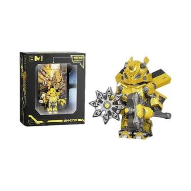 Imagem de Mini Robô De Transformação Blocos De Montar Optimus Prime MOC Figuras 