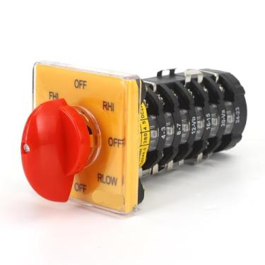 Imagem de SZW25-64D/6 25A Fresadora para frente e ré, velocidade rápida e lenta, multiposições, interruptor universal de came de comutação 1 peça