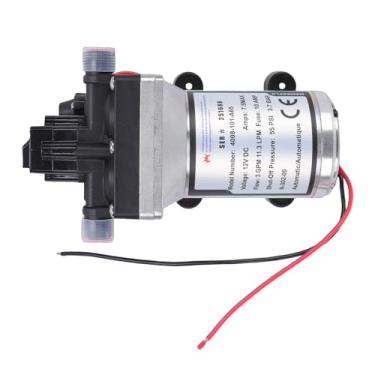 Imagem de Acouto Bomba de água para RV de 3,0 GPM Bomba de água Marinha Silenciosa e Autoescorvante de 12 V Com Operação de Baixo Ruído para Veículos de Acampamento, Reboques, Barcos Pequenos