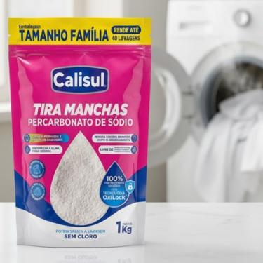 Imagem de Percarbonato de Sódio 1kg - Original Tira Manchas sem Cloro, Alvejante Natural que Não Danifica Tecidos, Ideal para Roupas Brancas e Coloridas, Pisos, Rejuntes, Azulejos e Banheiros