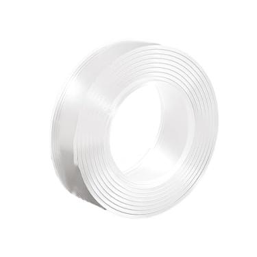 Imagem de 0,86/3,8 cm x 9,84 pés, fita protetora de borda transparente fita de cobertura de borda afiada, protetores de pára-choques autoadesivos para móveis de mesa de vidro de porta de armário, bancada de