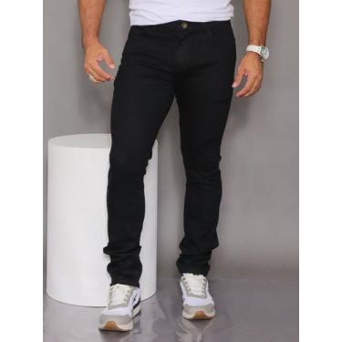 Imagem de Calça jeans masculina preta tradicional - Ss Jeans, 46