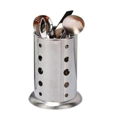 Imagem de Porta Talheres Aço Inox Escorredor e Organizador de Pia