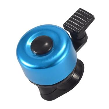 Imagem de Sino de bicicleta 2 pacotes com som melodioso alto clássico mini sino de bicicleta para crianças adultos buzina para scooter, mtb, bmx(1pc blue)