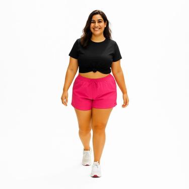 Imagem de Short Tactel Feminino Plus Size-Feminino