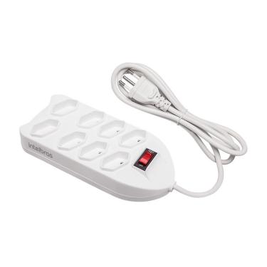 Imagem de Protetor Eletrônico C-8 Tomadas Branco Epe1008 + 3m