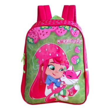 Imagem de Mochila Infantil De Costas Moranguinho Feminina Luxcel, Escolar