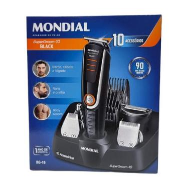 Imagem de Máquininha Barbear Cabelo Fazer Pézinho BG-16 Recarregável - Mondial, 