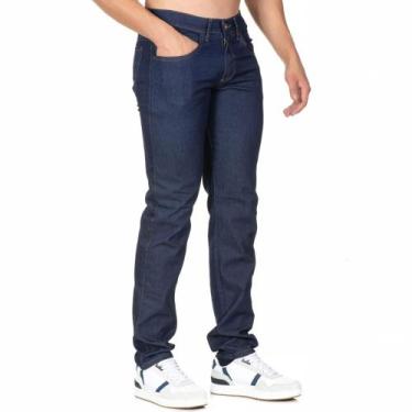 Imagem de Calça Jeans Masculina Skinny Azul Com Elastano Top Linha Premium - Mem