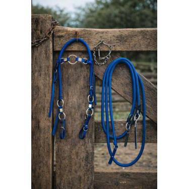 Imagem de Rédea Cabecada Freio Inox Cavalos Quarto De Milha Acessorios - selaria