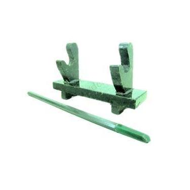 Imagem de Varinha Ponta de Aventurina Corpo Pedra Natural Árdosia - CristaisdeCu