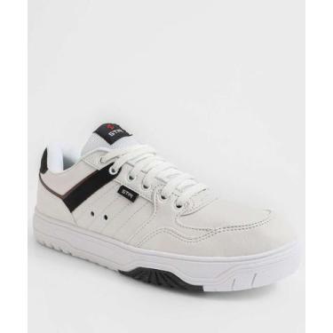 Imagem de Tênis Casual Masculino Recorte Branco-02033 - Stir, Branco, 38