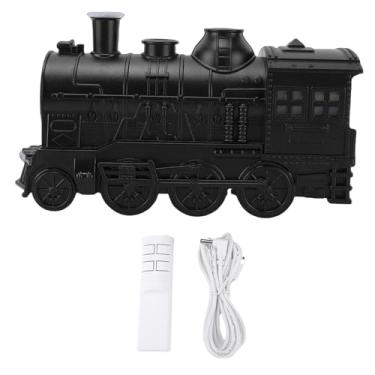 Imagem de VBESTLIFE Umidificador de Trem, Difusor de óleo Essencial de 300ml Com Modos de Spray Duplo e Luz Azul Fria e Quente, Desligamento Automático por Controle Remoto (Preta)