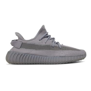 Imagem de adidas Yeezy Boost 350 V2 Tênis masculino sem cadarço, Cinza, 33 BR