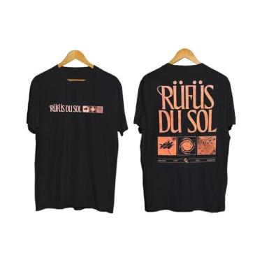 Imagem de Camiseta Unissex Vintage Rufus Du Sol 2025 Para O Verão, Camiseta Stre