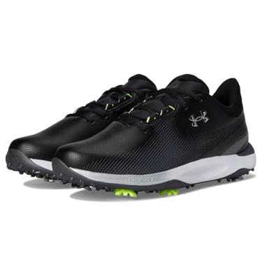 Imagem de Under Armour Tênis masculino Drive Fade Golf, Preto/Preto/Prata Metálica, 40