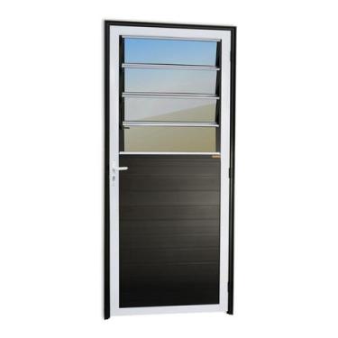 Imagem de Porta Lambril com Bandeira Basculante Super 25 Vidro Reflex 210cm X 86