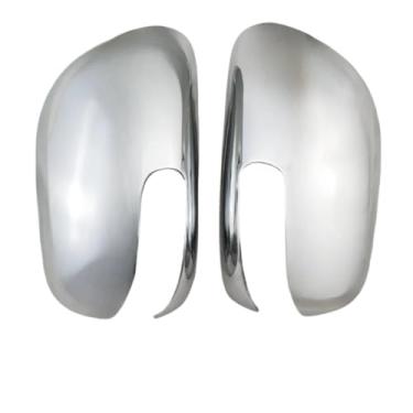 Imagem de Atualização do carro acessórios retrovisores banhado a carbono porta espelho capa guarnição 2008 2009 2010 2011 2012 2013 Compatível com toyota corolla altis(Chrome)