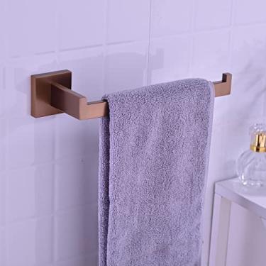 Imagem de Acessórios de banheiro Suporte de papel higiênico ganchos de toalha ouro rosa escovado aço inoxidável montagem na parede do quarto conjuntos de ferragens de banho, gancho de roupão, China (anel de