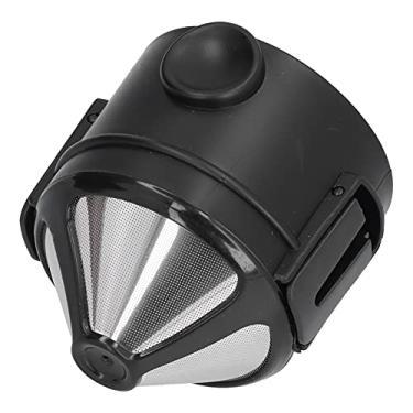 Imagem de Forma de Cone Café 2 Camadas Filtro Plegável Ferramenta Filtragem Precisa Sem Papel Ecológico para Uso em Casa e Escritório