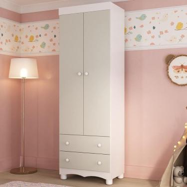 Imagem de Guarda-roupa Infantil 62cm 2 Portas e 2 Gavetas Dengo Multimóveis MP4436