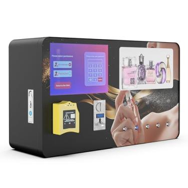 Imagem de Dispensador de perfume com máquina de venda automática operada por moeda e pagamento com cartão de crédito, dispensador de fragrância de tela sensível ao toque com bocal de pulverização automático e
