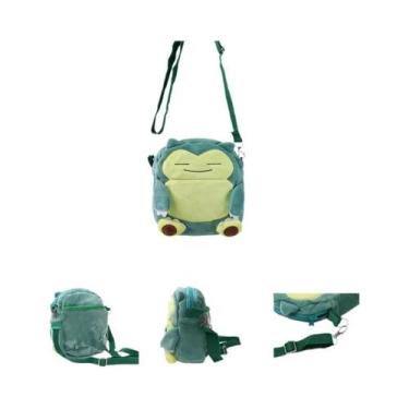 Imagem de Mochila De Pelúcia Anime Pokémon Gengar Mimikyu Snorlax Rowlet Lucario