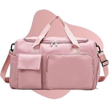 Imagem de Bolsa Transversal Feminina Multiuso - Para Academia Treino Viagens Uso Diário Estilo Casual (Rosa)