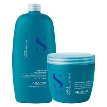 Imagem de Kit Alfaparf Milano Professional Semi Di Lino Curls Profissional - Shampoo e Máscara-Unissex
