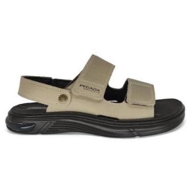 Imagem de Sandália Pegada Masculina de Couro com Amortecedor 134402-Masculino