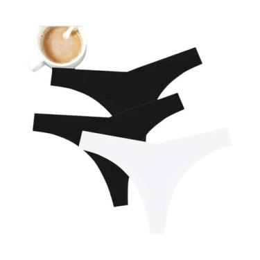 Imagem de Tanga Feminina Sem Costura De Cintura Baixa Em Formato V, Macia E Conf