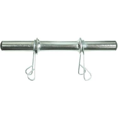 Imagem de Barra Oca 30 Cm Com Presilhas Cromada Poli Sports