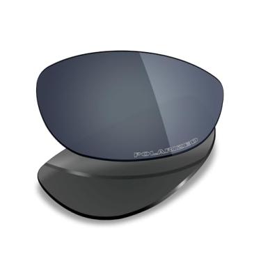 Imagem de Mryok Lentes de reposição polarizadas Plus para óculos de sol Oakley Twenty XX 2012, HD Polarized, proteção UV, resistente a impactos e ajuste perfeito - Preto cromado
