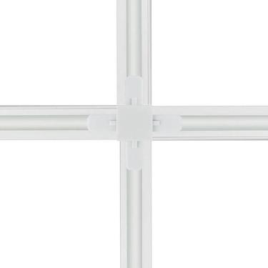 Imagem de Conector Emenda Llum Tipo X Para Trilho Eletrificado Bivolt Branco