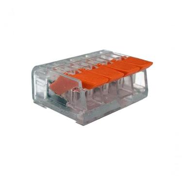 Imagem de Kit Conector Borne Alavanca Cristal 4 Portas 10 Peças