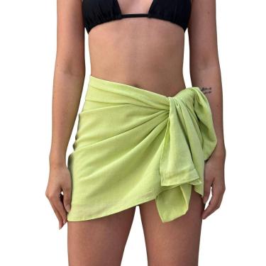 Imagem de Canga de Praia Lisa em Viscose-Feminino