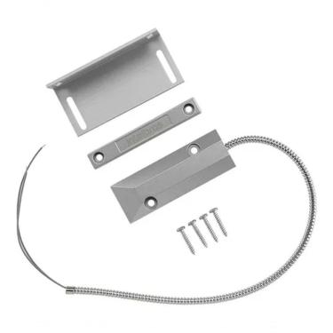Imagem de Sensor Magnetico Com Fio Para Portas Metalicas Prata