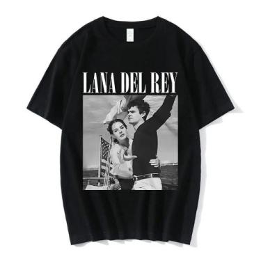 Imagem de Camiseta plus Size Com Estampa Gráfica Lana Del Rey LDR Para Mulheres,