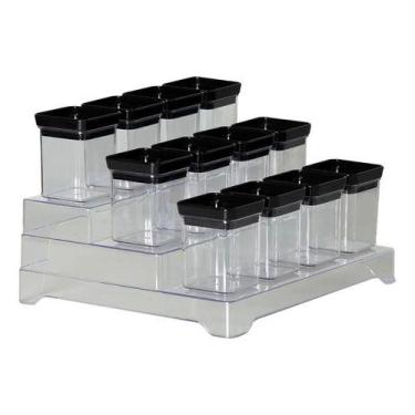 Imagem de Kit 12 Potes Mantimentos Alimento Hermético Acrílico - Paramount